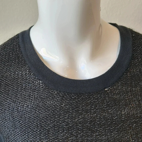 BCBGeneration Black/comb long sleeve sweater knit dress size M - Picture 5 of 12